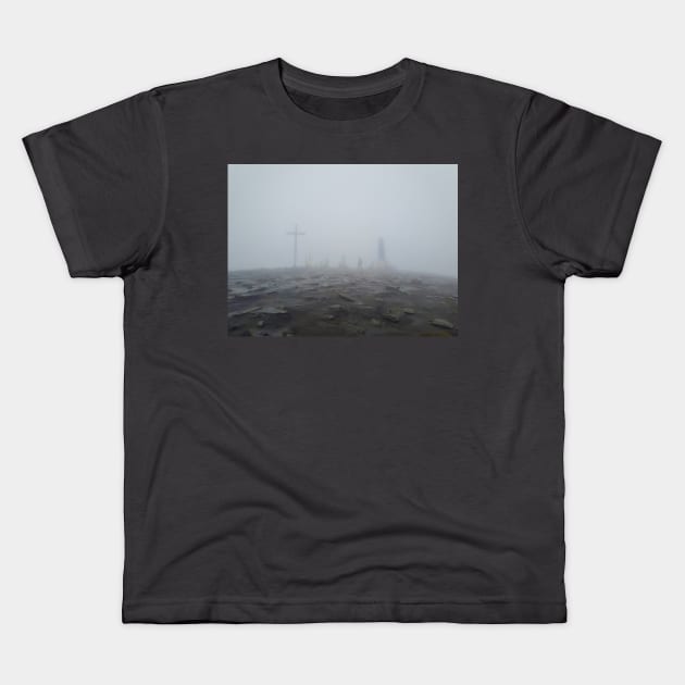 Hoverla peak, 2061m Kids T-Shirt by psychoshadow